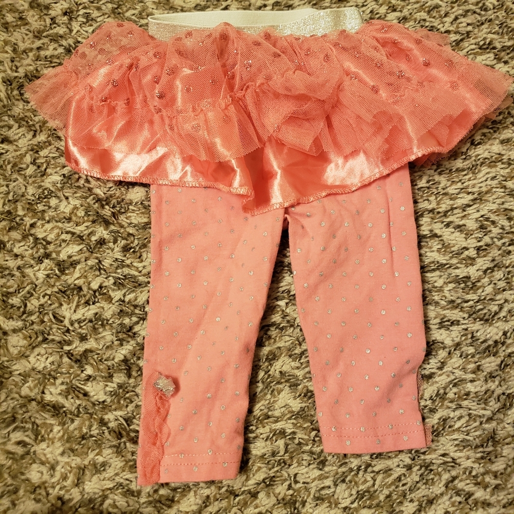 Kids pants with tutu attached